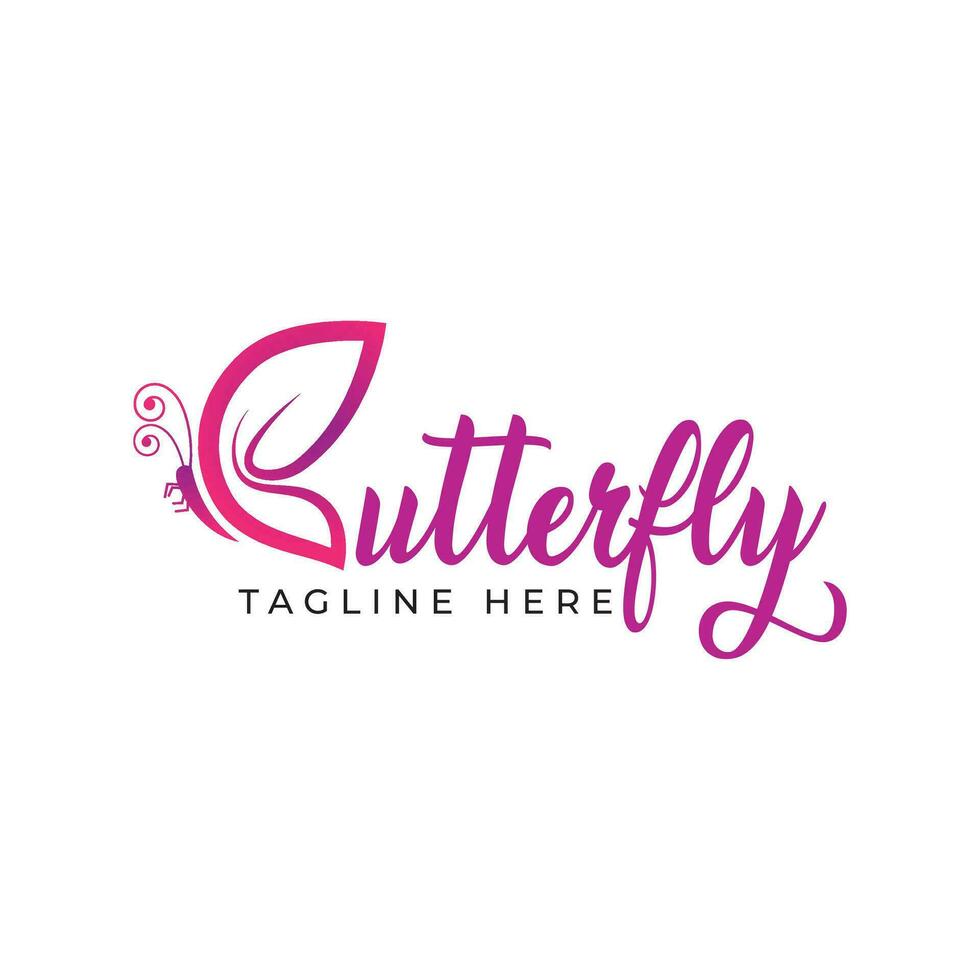 Schmetterling Logo Design Vektor Vorlage, Schmetterling Logo zum schön und Spa Geschäft