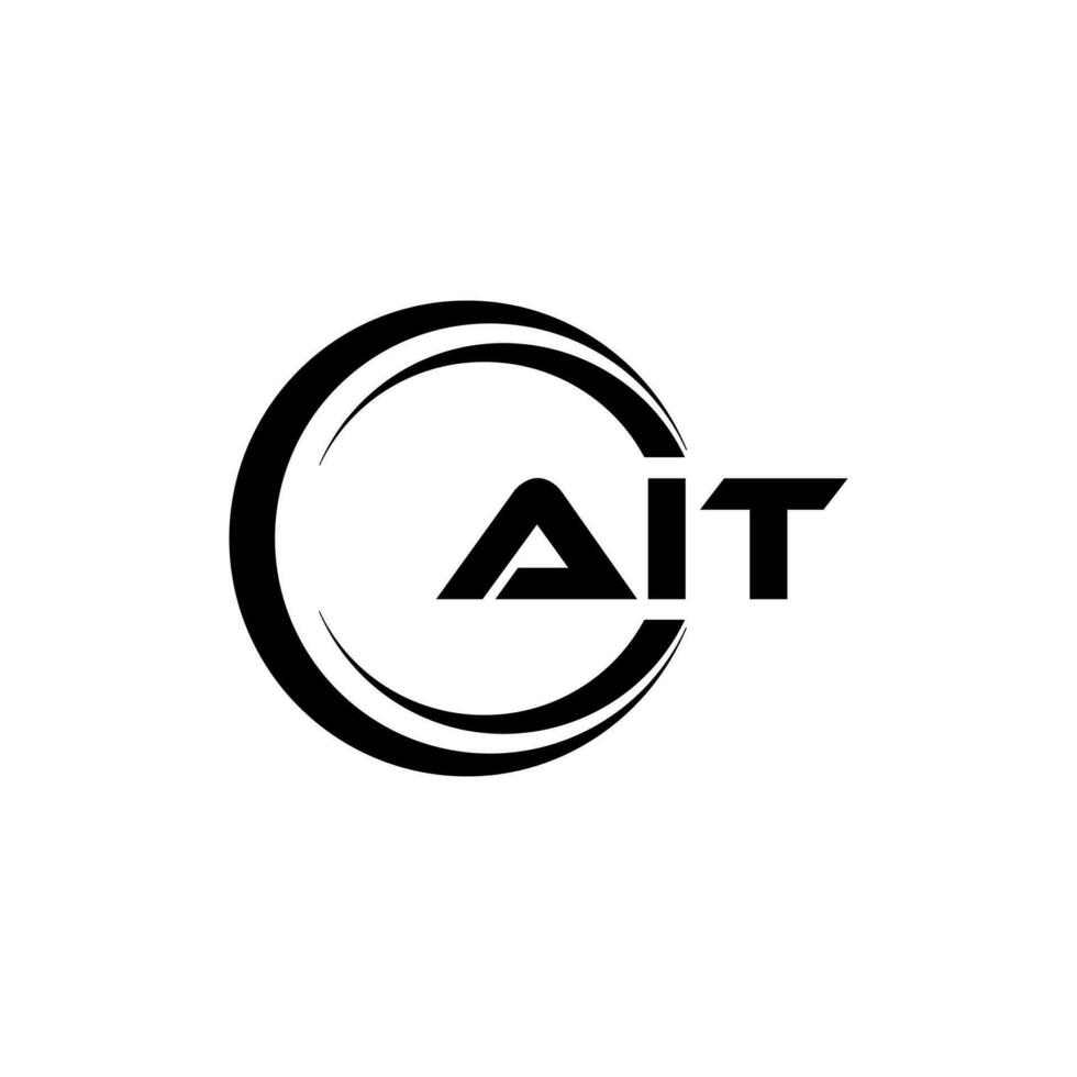 ait Brief Logo Design, Inspiration zum ein einzigartig Identität. modern Eleganz und kreativ Design. Wasserzeichen Ihre Erfolg mit das auffällig diese Logo. vektor