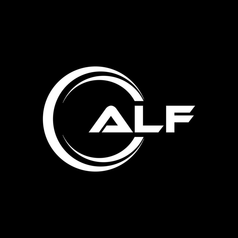 alf brev logotyp design, inspiration för en unik identitet. modern elegans och kreativ design. vattenmärke din Framgång med de slående detta logotyp. vektor