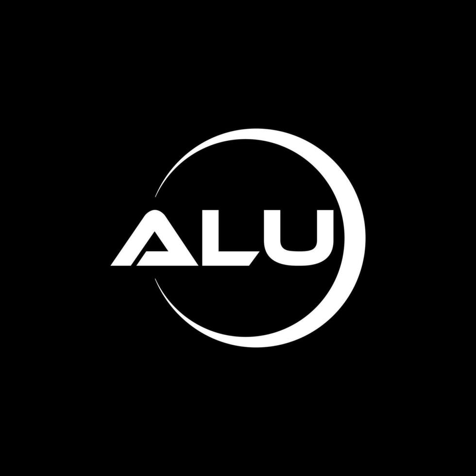 alu brev logotyp design, inspiration för en unik identitet. modern elegans och kreativ design. vattenmärke din Framgång med de slående detta logotyp. vektor