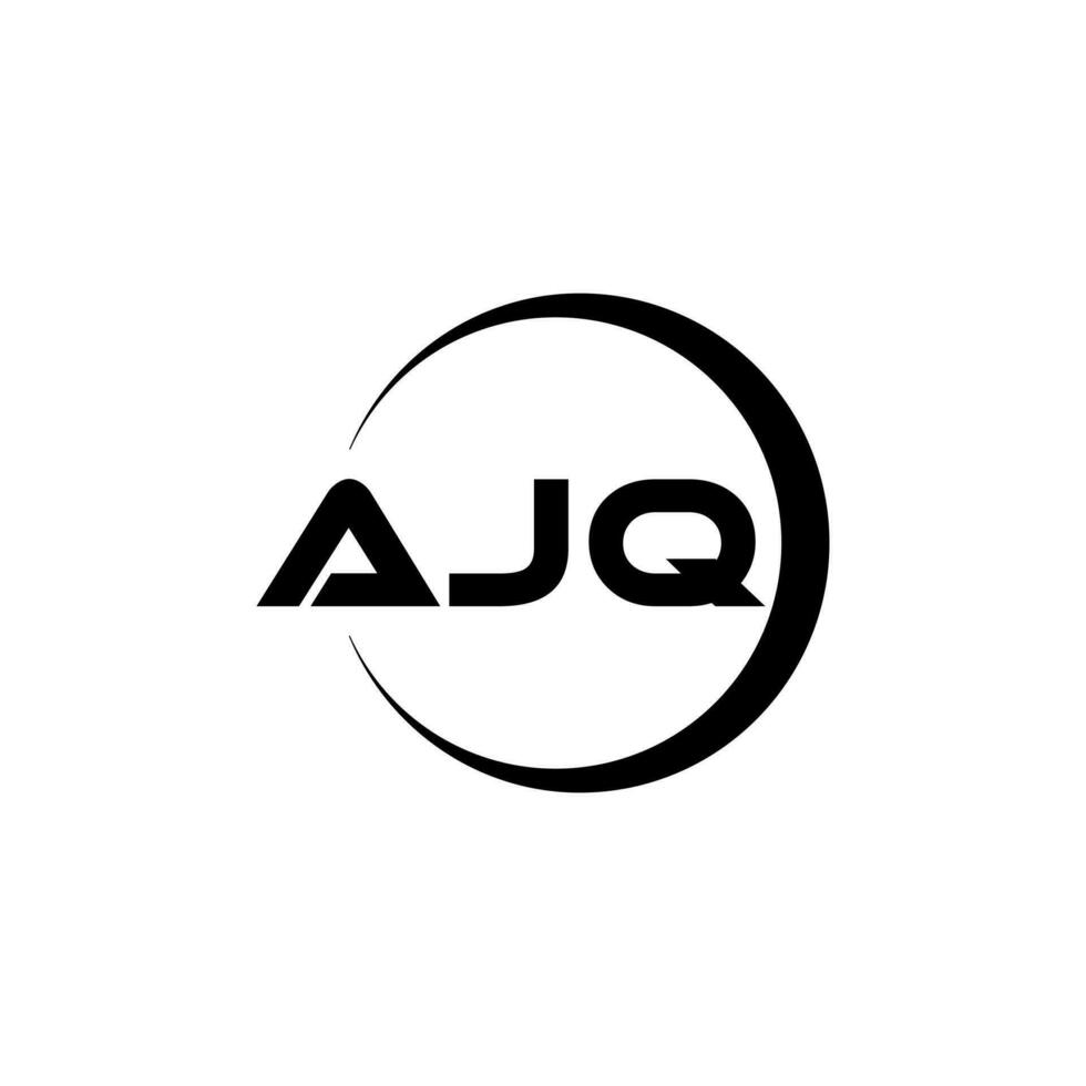 ajq brev logotyp design, inspiration för en unik identitet. modern elegans och kreativ design. vattenmärke din Framgång med de slående detta logotyp. vektor