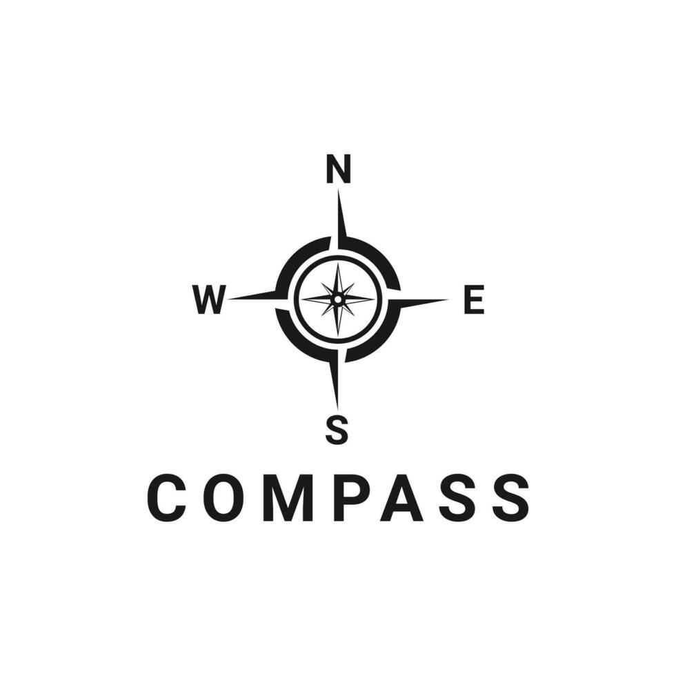 kompass vektor logotyp design aning
