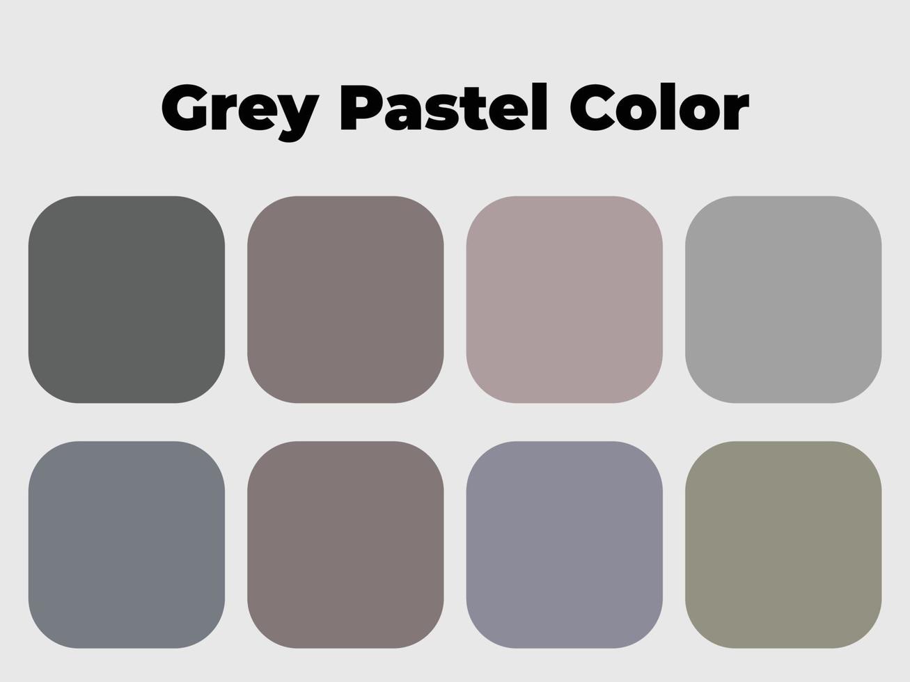 grå, pastellfärg, färgpalett vektor