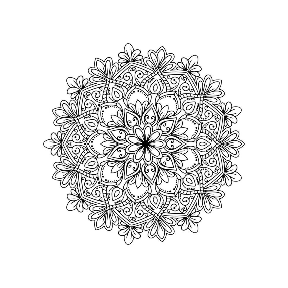 schön ethnisch Mandala Design Hintergrund vektor