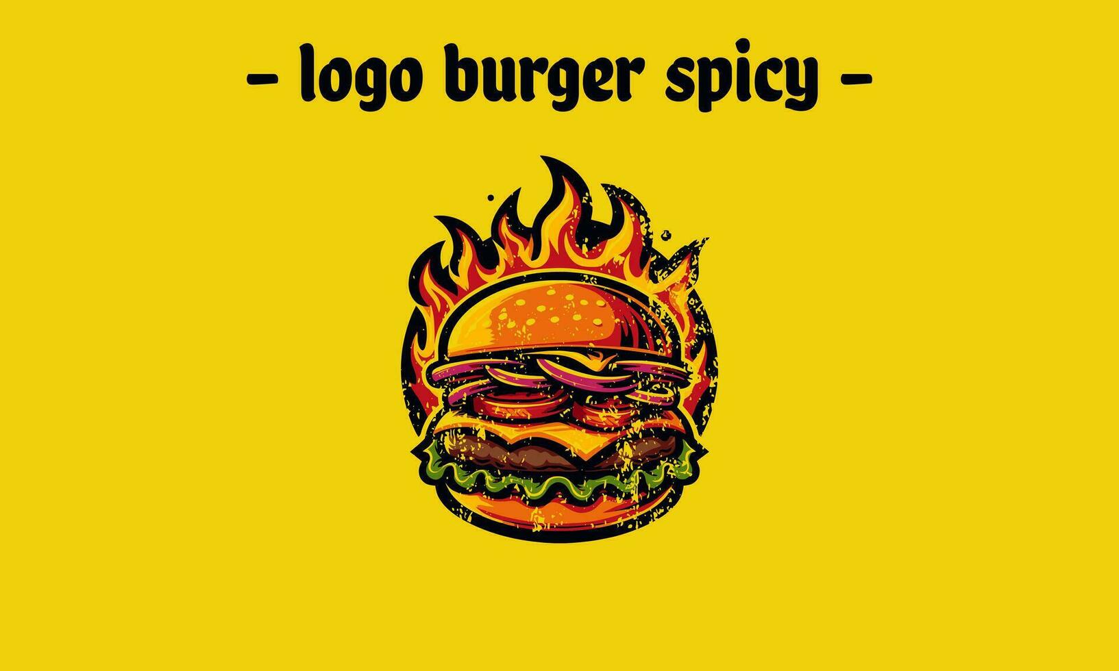 Burger würzig Vektor Illustration Maskottchen Design