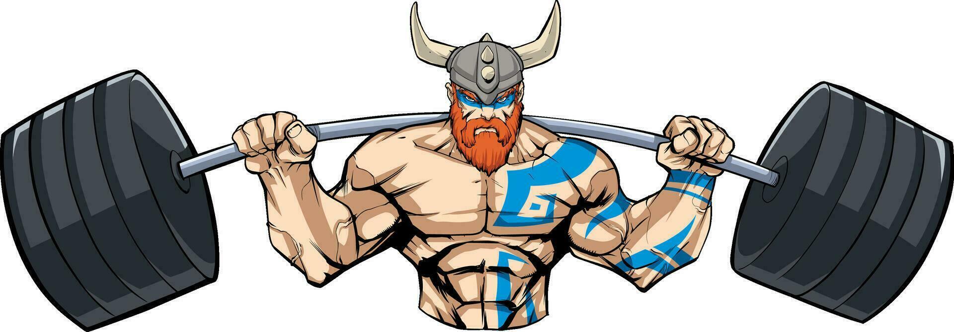 viking Gym maskot vektor