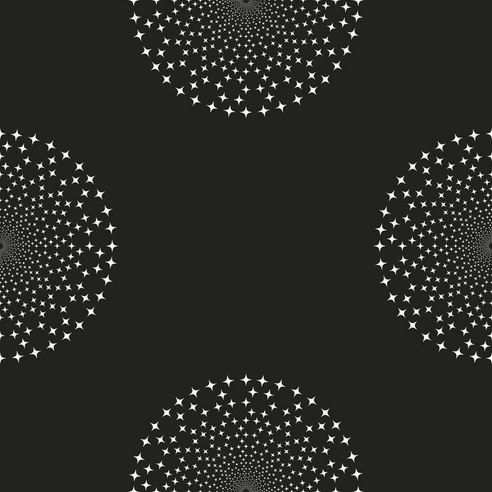 Schwarz-Weiß-abstrakte psychedelische Kunst nahtlose Muster vektor
