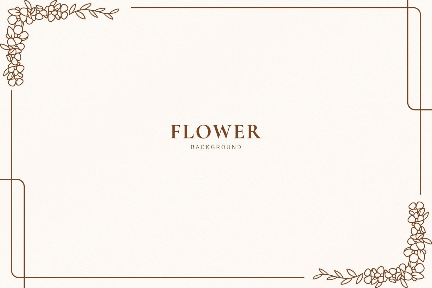 dekorativer Hintergrund mit Blumenrahmen vektor