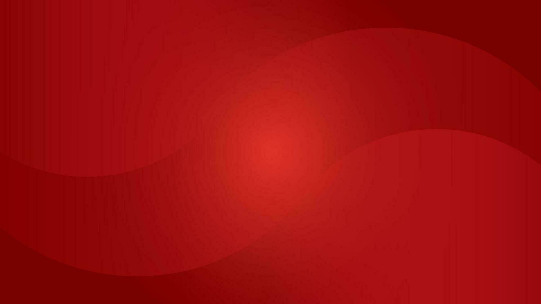 röd bakgrund med abstrakt vågor. kreativ tapet cirklar. dynamisk sammansättning och form element. modern design i eps10 vektor illustration.