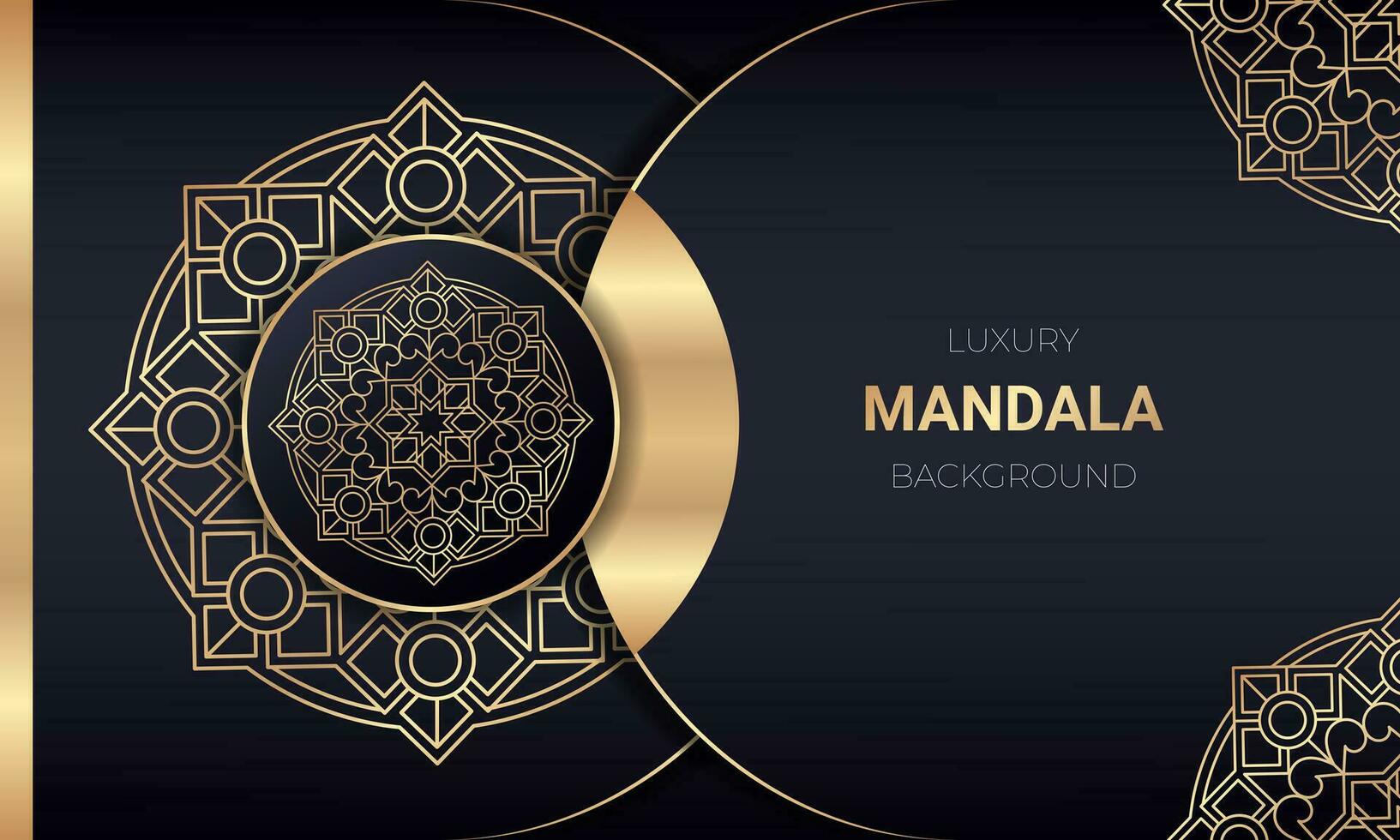 Luxus Mandala Hintergrund Design mit golden Farbe. - - Vektor. vektor