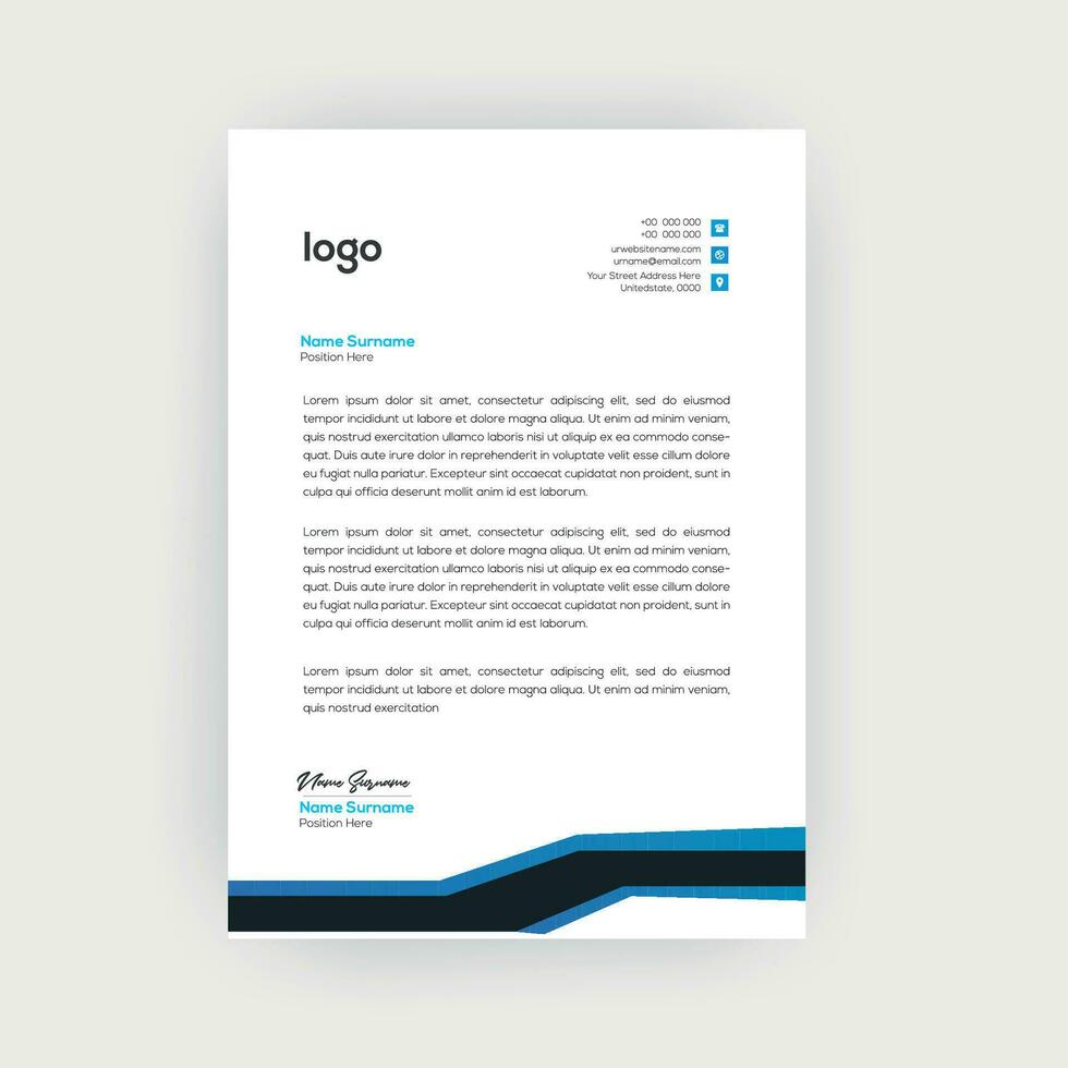 enkel kreativ modern brev huvud mallar för din projekt design vektor illustration