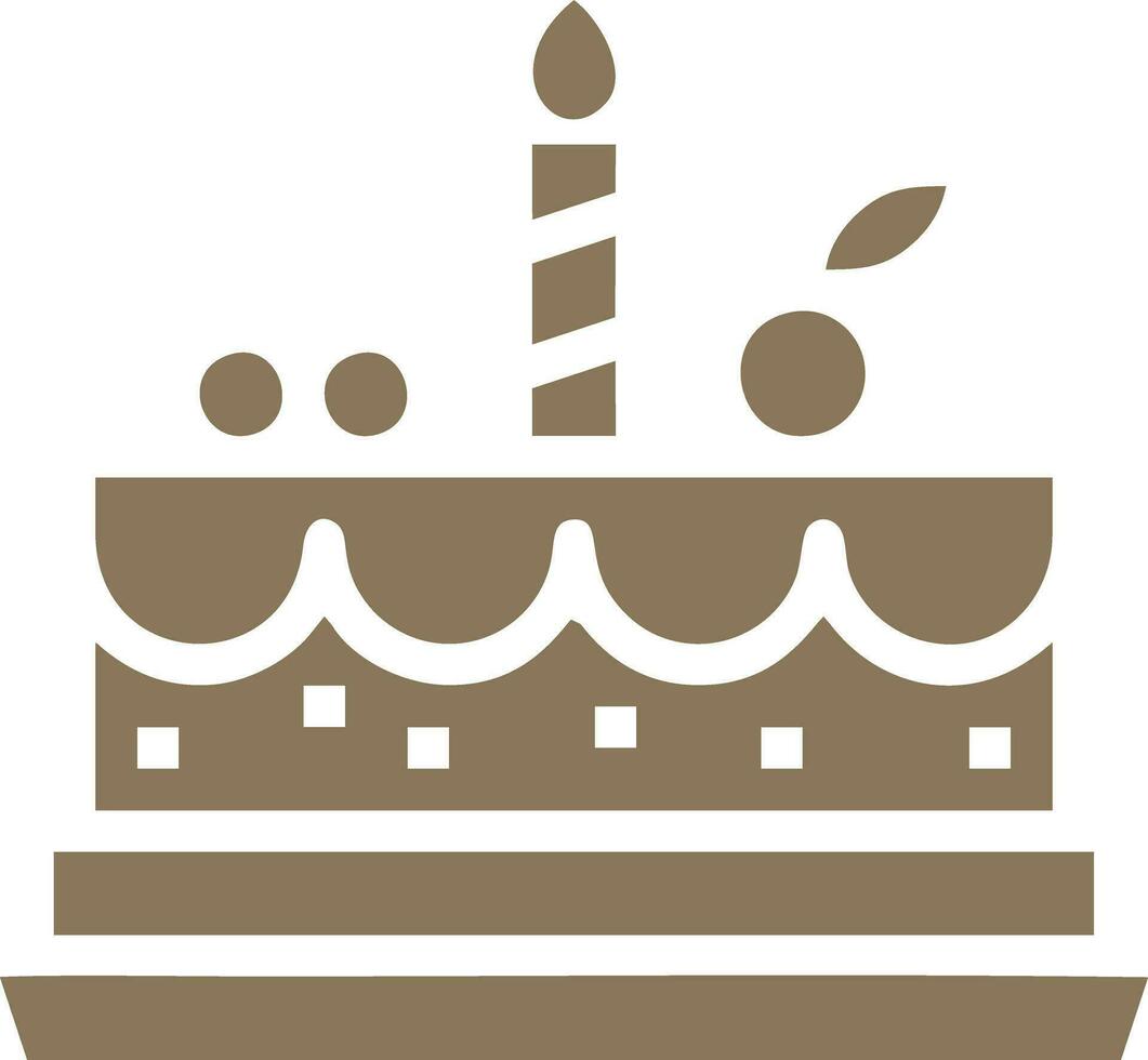 Logo Kuchen Brithday Symbol vektor