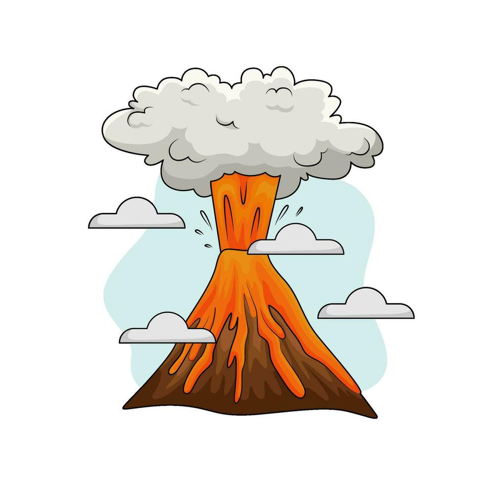 Eruption Lava Illustration vektor