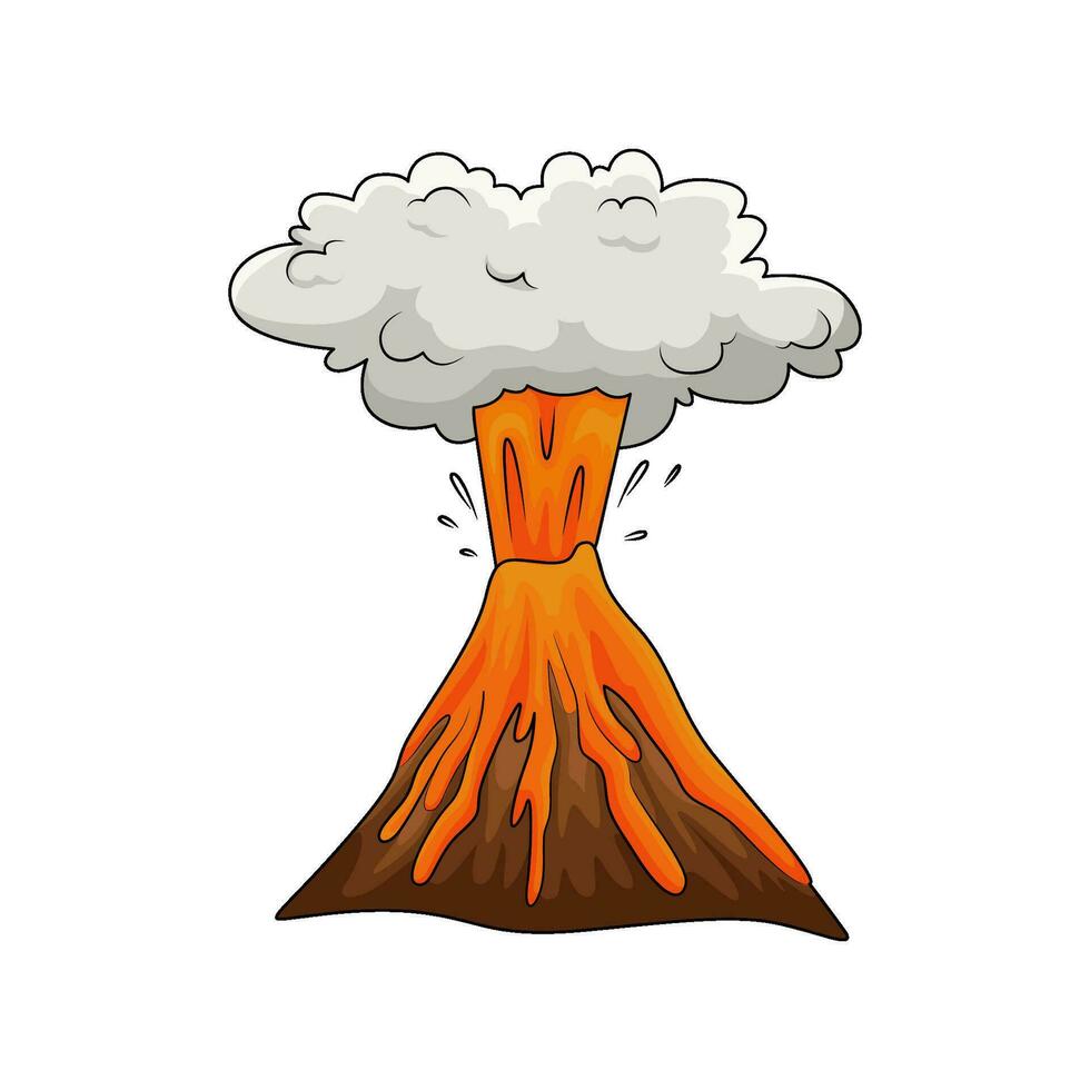 Eruption Lava Illustration vektor