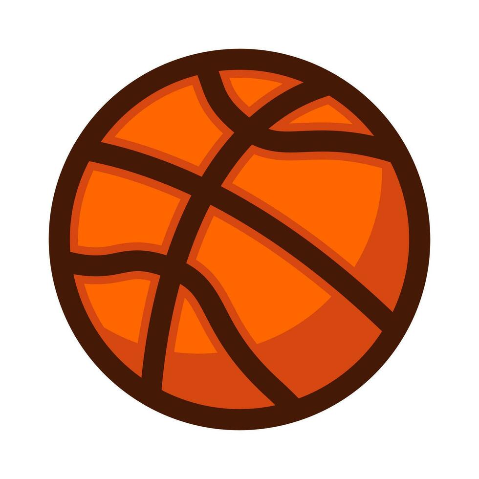 en basketboll ikon är visad på en vit bakgrund vektor