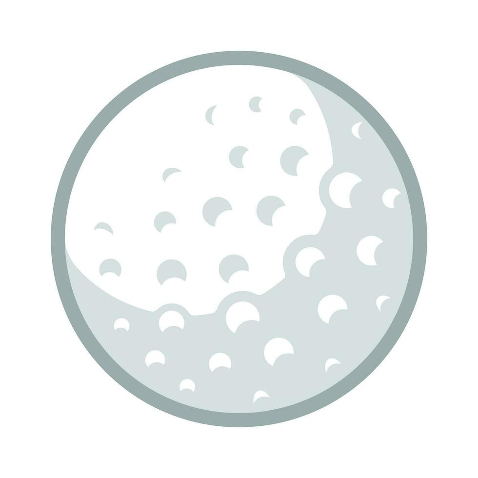 ein Golf Symbol ist gezeigt auf ein Weiß Hintergrund vektor