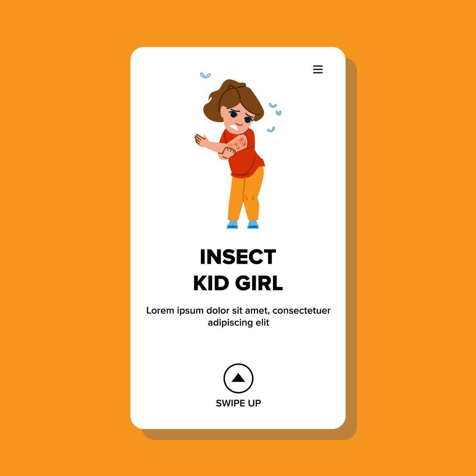Kinder Insekt Kind Mädchen Vektor