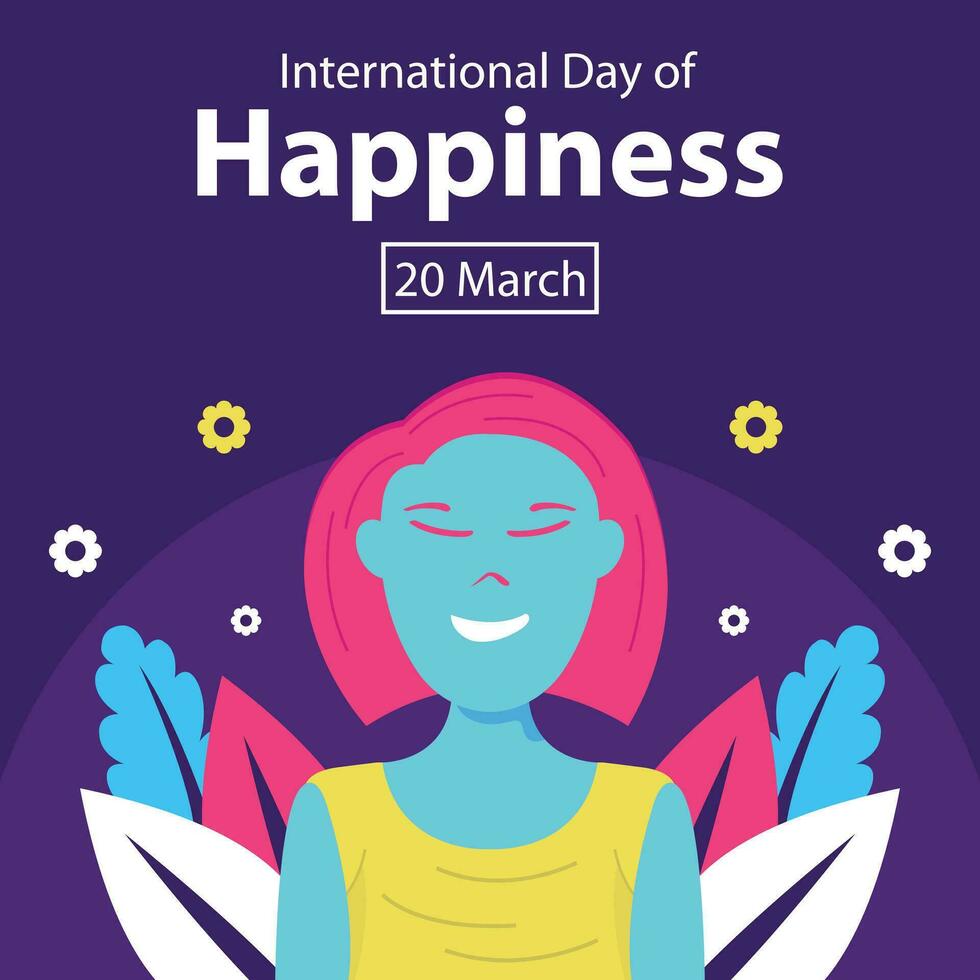 illustration vektor grafisk av en korthårig kvinna log, perfekt för internationell dag, internationell dag av lycka, fira, hälsning kort, etc.