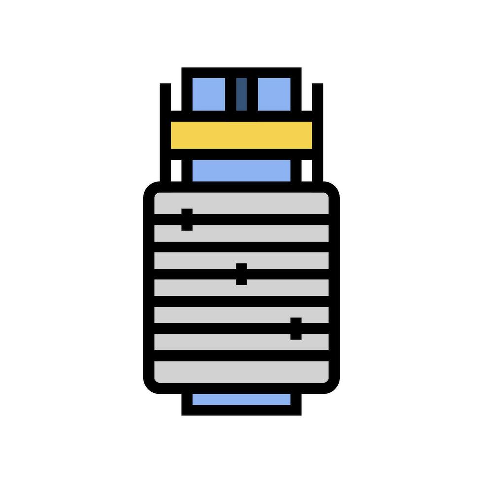 supraledande magneter Färg ikon vektor illustration