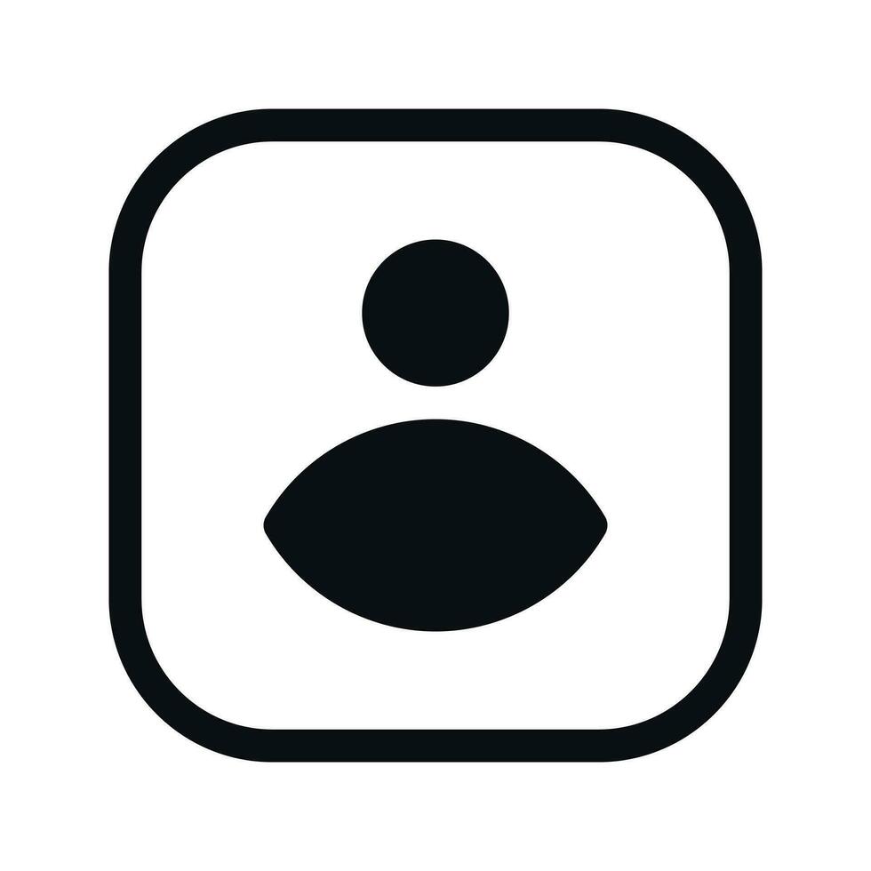 användare profil avatar ikon - person, konto, avatar symbol vektor grafisk
