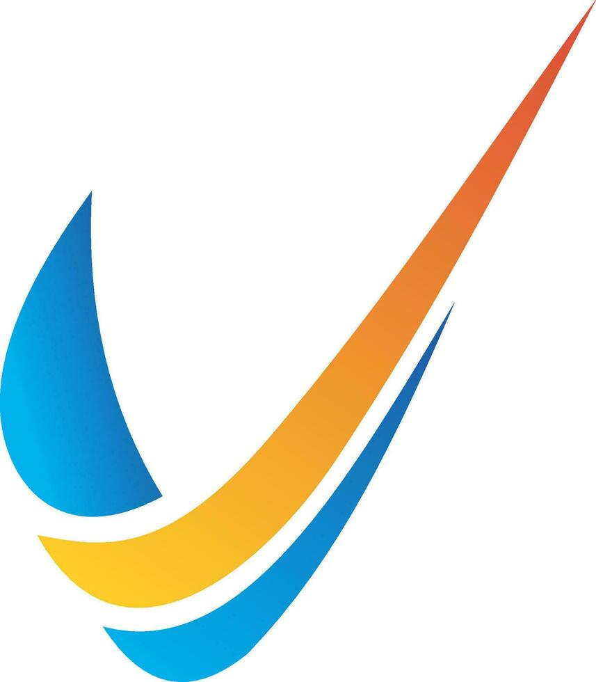 Flügel abstrakt wachsen Vektor Logo
