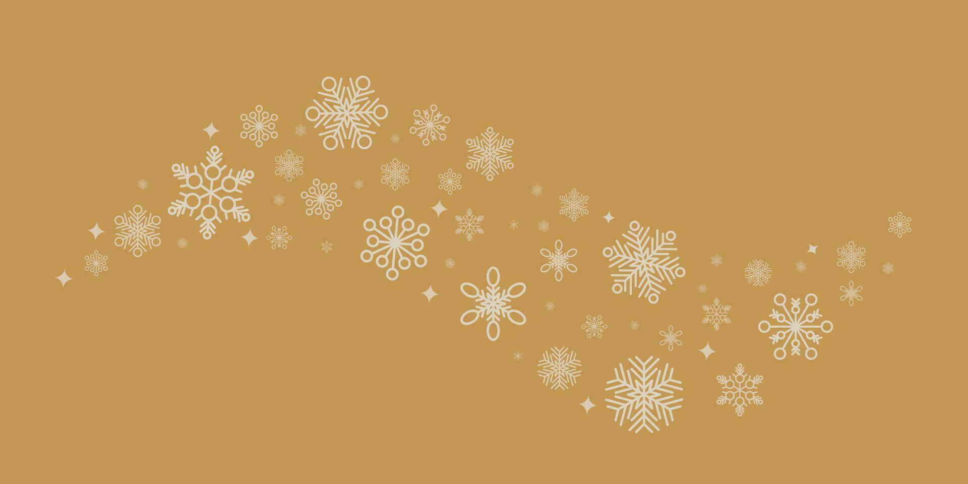 Winter und Weihnachten Hintergrund Vektor Design mit Schneeflocken mit Copyspace