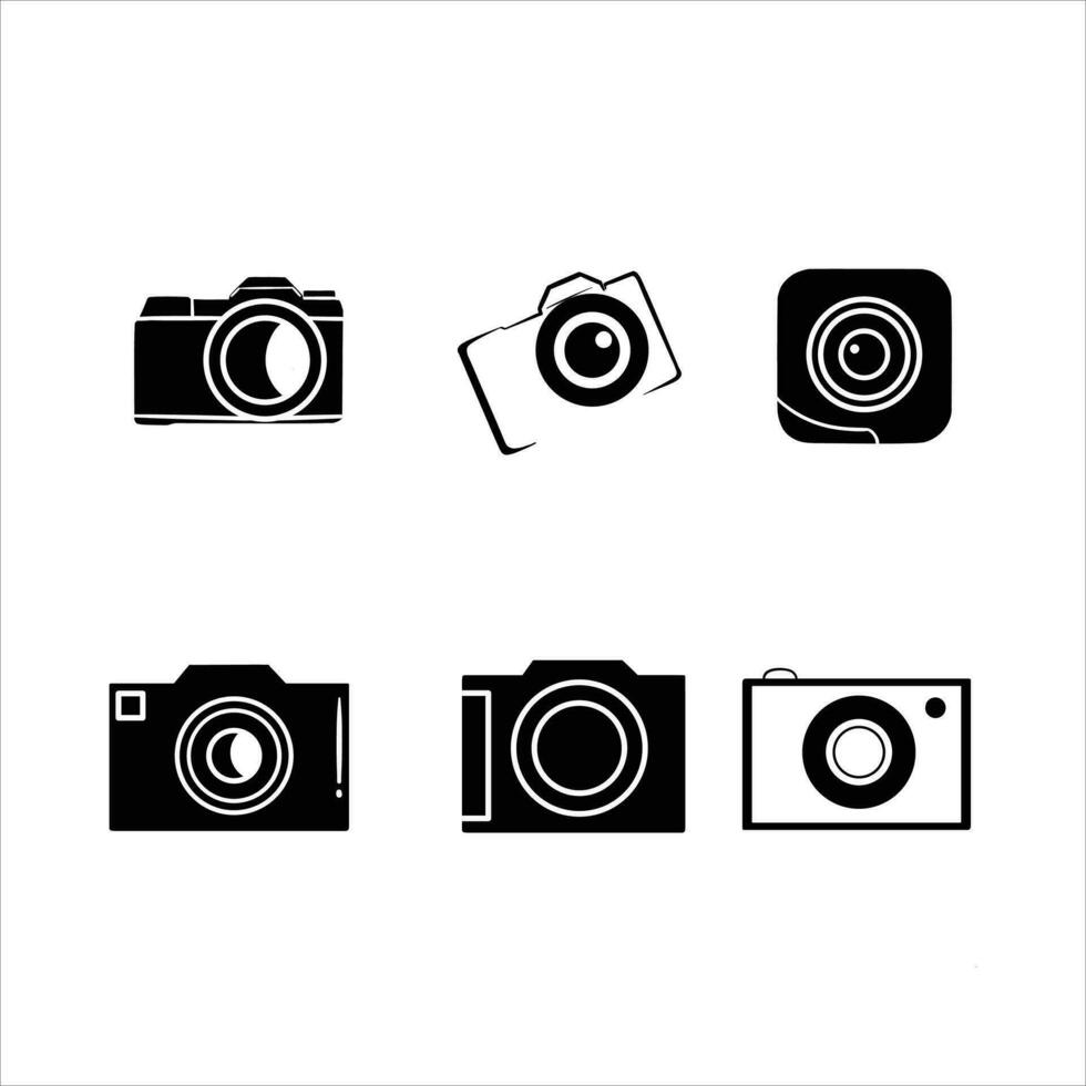 kamera logotyp ikon tecken symbol design. vektor illustration mall isolerat