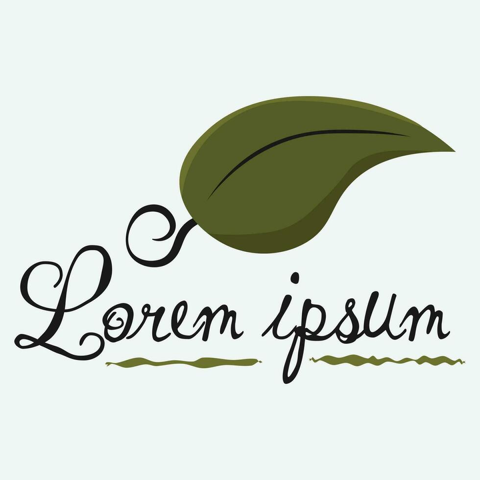 abstrakt Grün Blatt Logo Symbol Vektor Design. Landschaft Design, Garten, Anlage, Natur und Ökologie Vektor Logo. Ökologie glücklich Leben Logo Konzept Symbol. Vektor Illustration, Grafik Design editierbar des