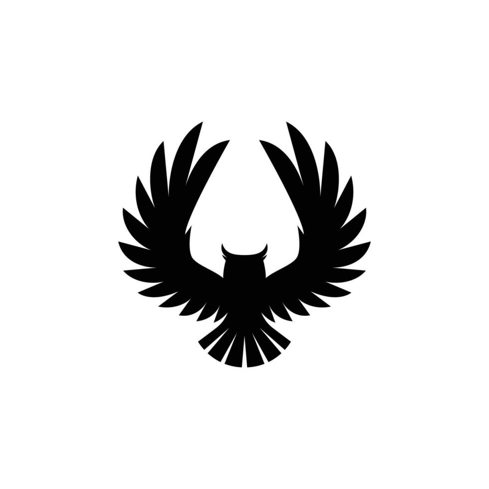 fliegend Eule Logo Vektor Symbol Illustration