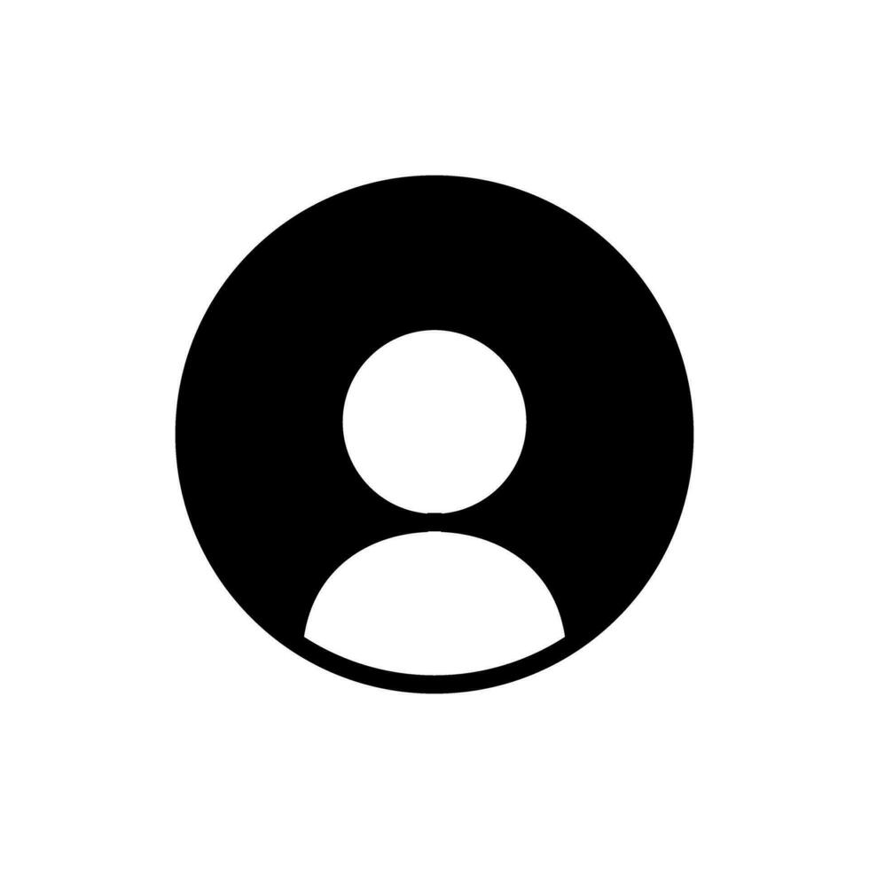 avatar ikon vektor. användare illustration tecken konto symbol. personlig område logotyp. vektor
