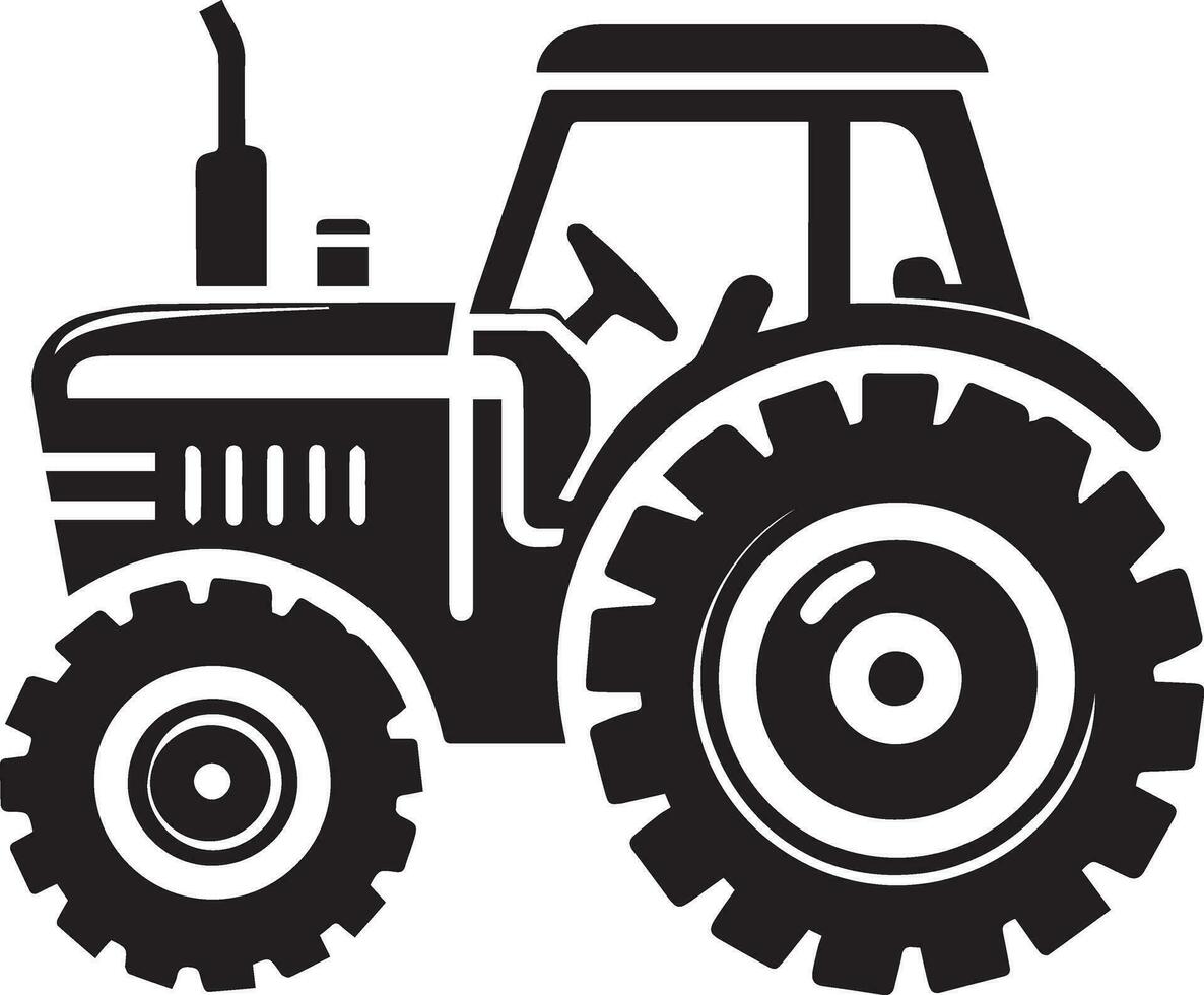 Traktor Symbol Vektor Illustration, Traktor Vektor Silhouette, Neu Modell- Traktor Symbol isoliert Weiß Hintergrund