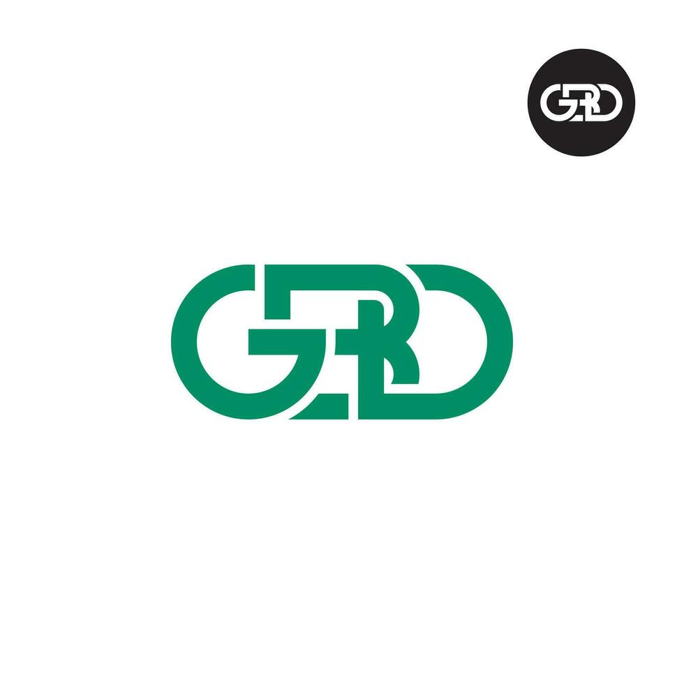 brev gbd monogram logotyp design vektor