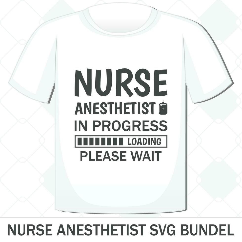 sjuksköterska narkosläkare vektor bunt t-shirt