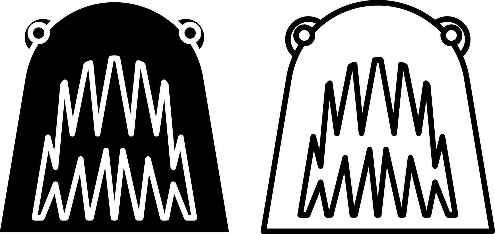 haj ikon, tecken, eller symbol i glyf och linje stil isolerat på transparent bakgrund. vektor illustration