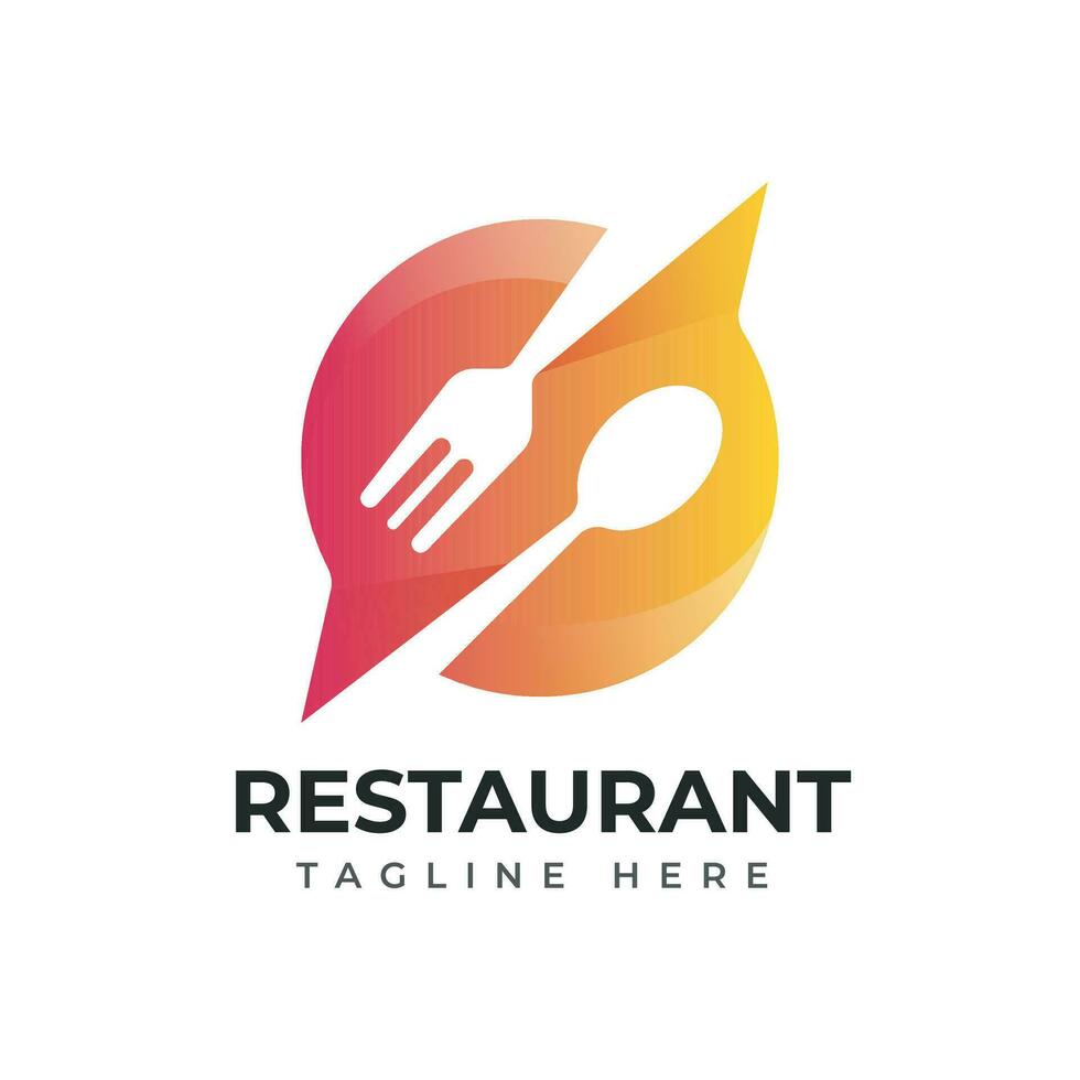 Restaurant Essen Koch Pizza Vektor Logo Vorlage Illustration