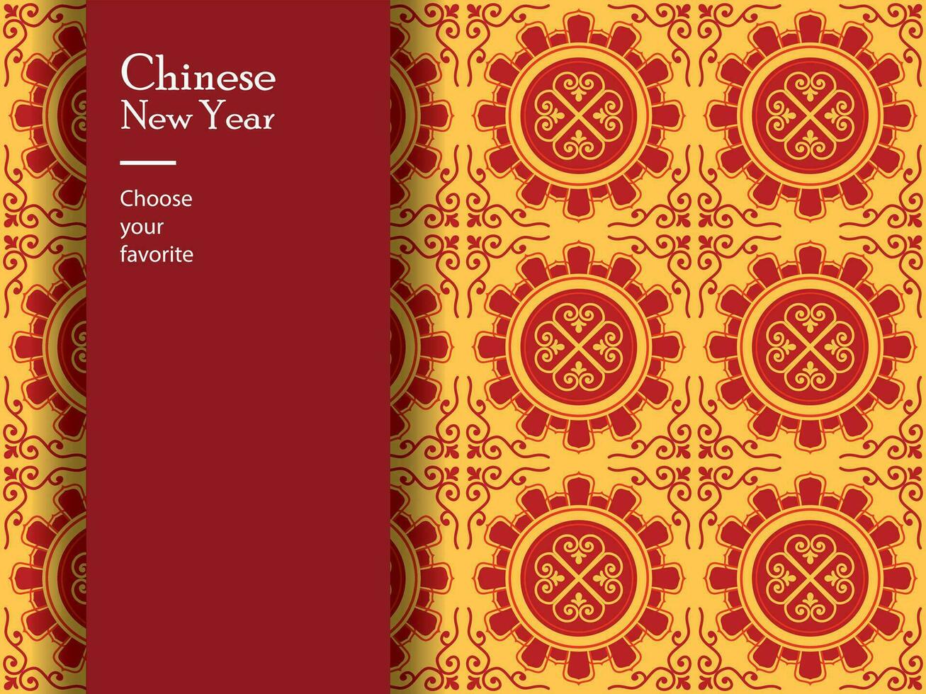 kinesisk ny år mönster sömlös vektor tapet geometrisk Kina traditionell drake mode zodiaken