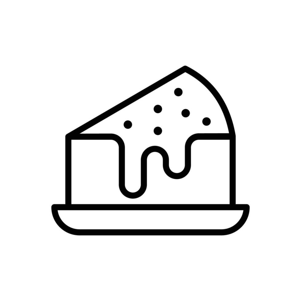 Kuchen Symbol Vektor Design Vorlage einfach und sauber