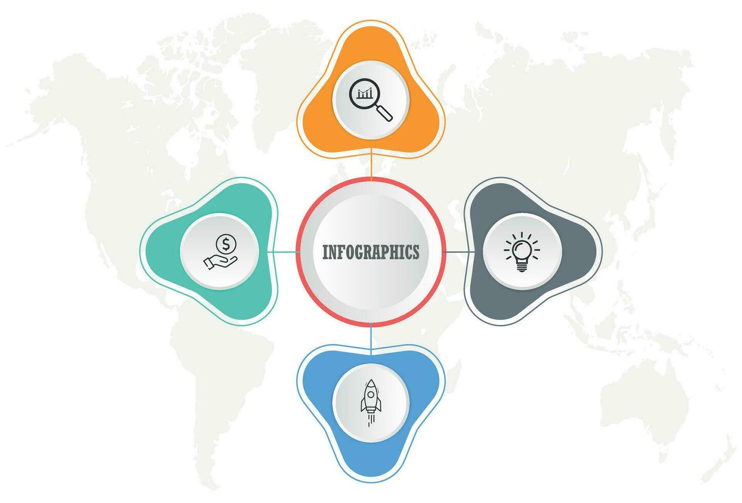 infographic element. Diagram, Graf, diagram med 4 steg, alternativ, delar, processer, fas. vektor företag mall för presentation och Träning.