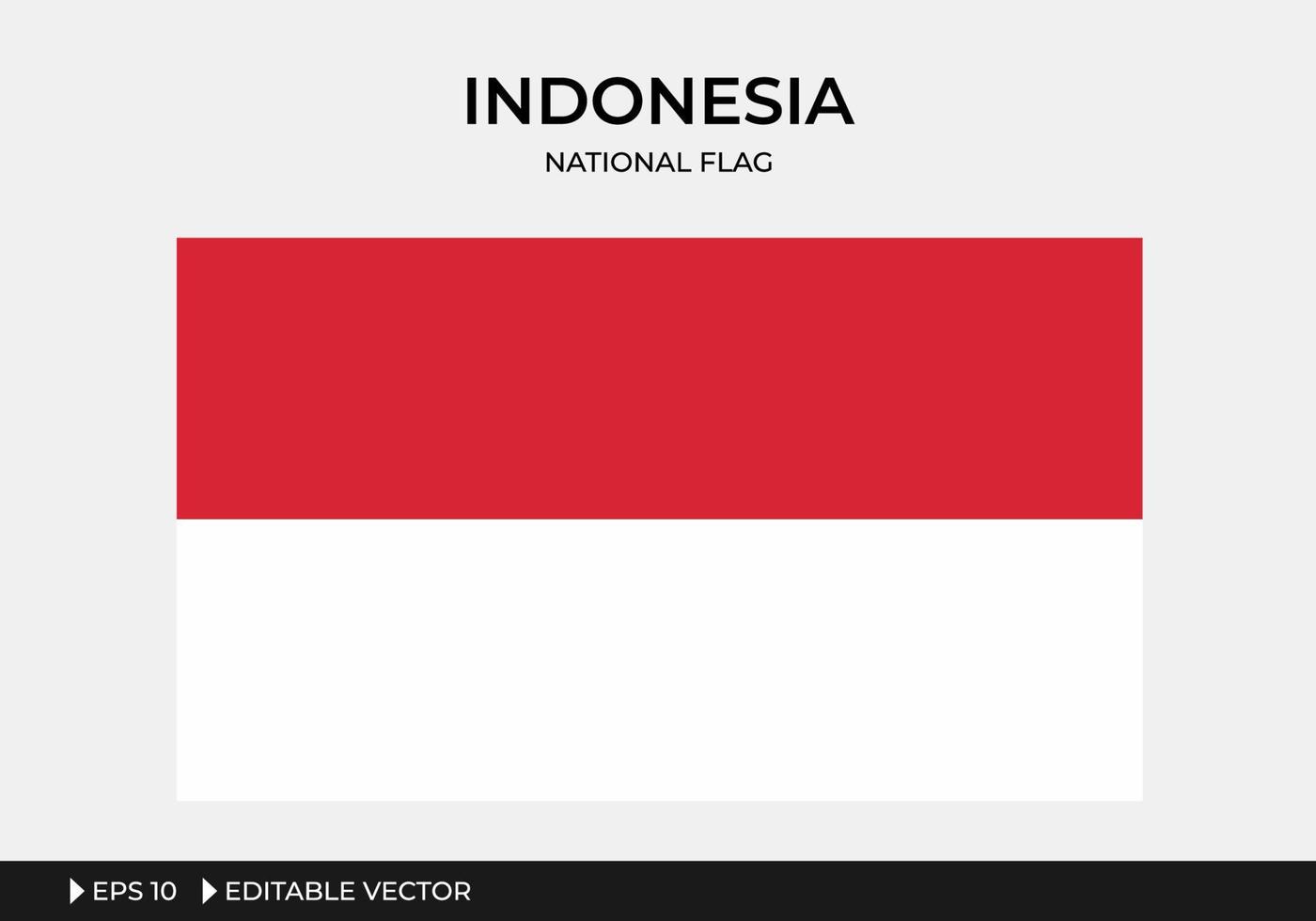 Illustration der indonesischen Nationalflagge vektor