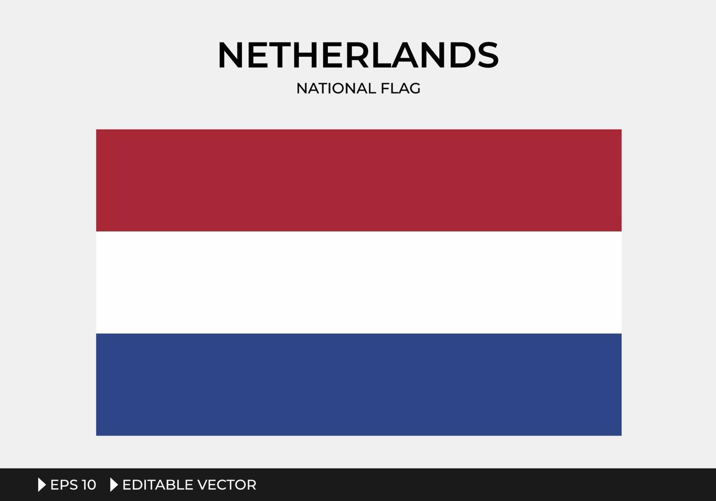 illustration av nederländska nationella flaggan vektor