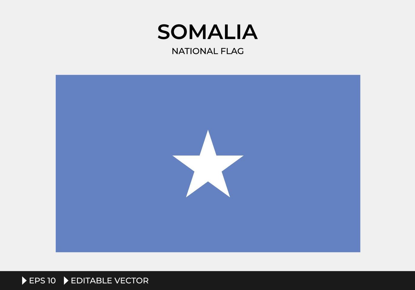 illustration av somalias nationella flagga vektor