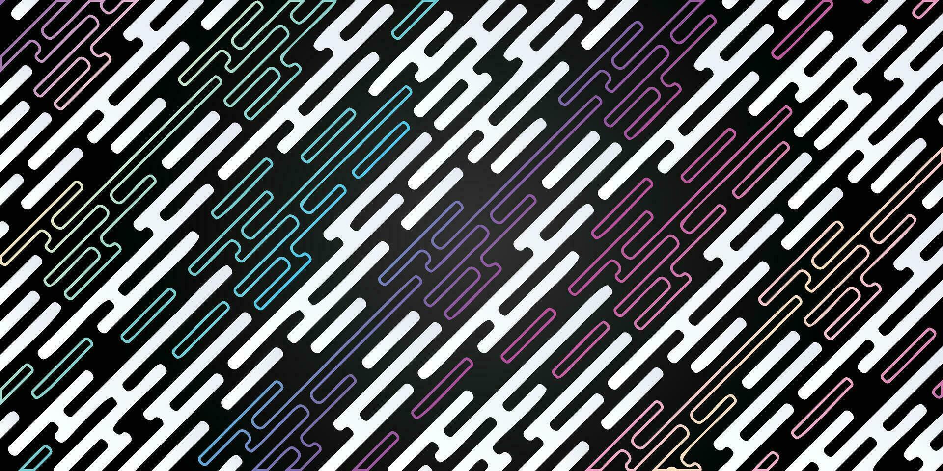 diagonal Muster von bunt runden Linie Hintergrund vektor