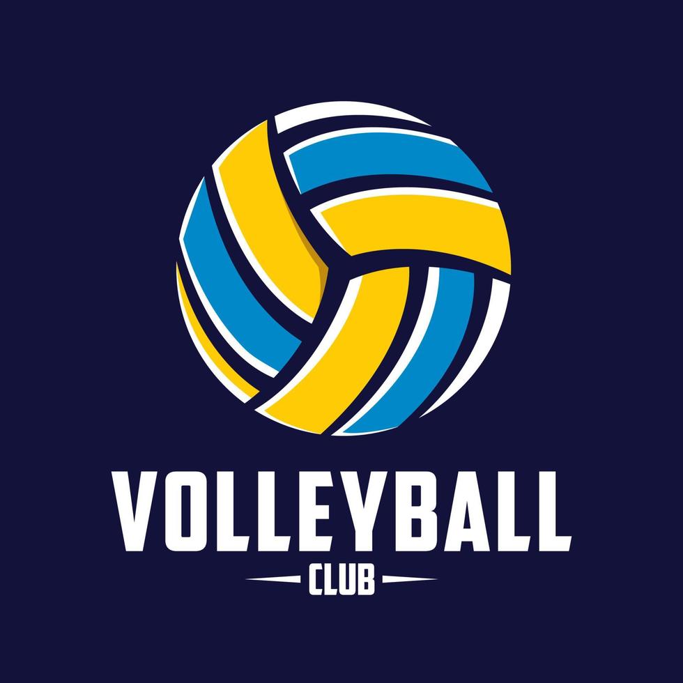 volleyboll logotyp mall vektor