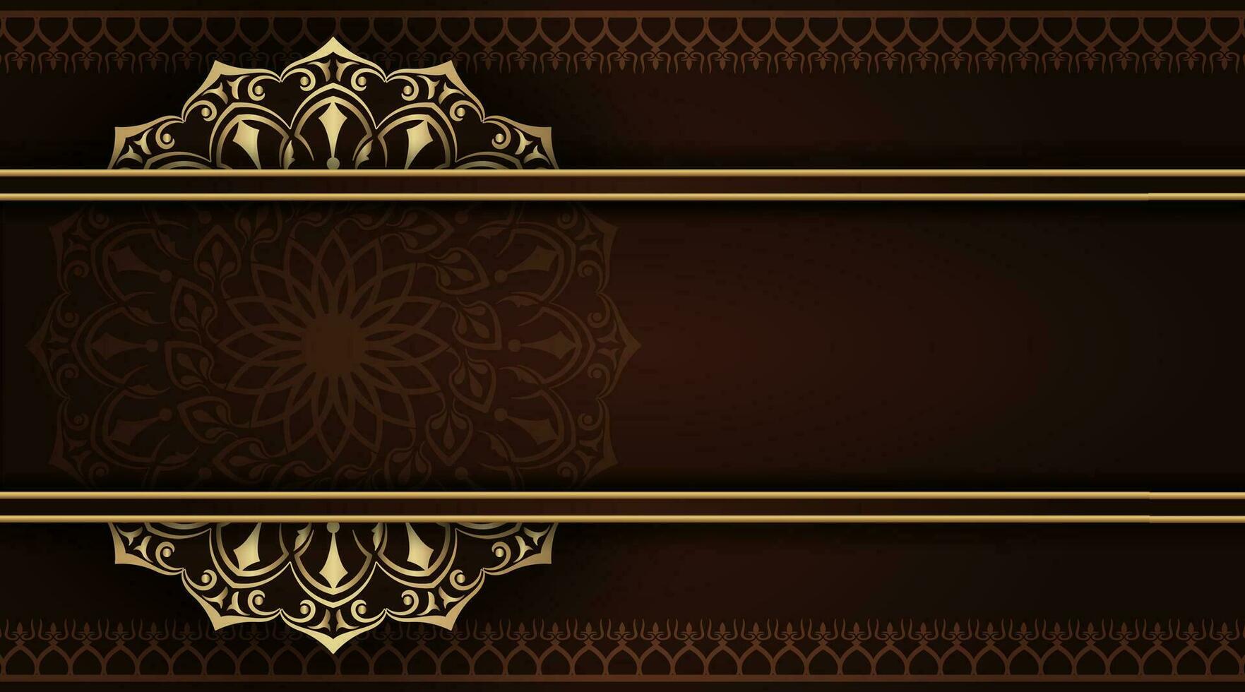Luxus-Mandala-Hintergrund, runde Dekoration vektor