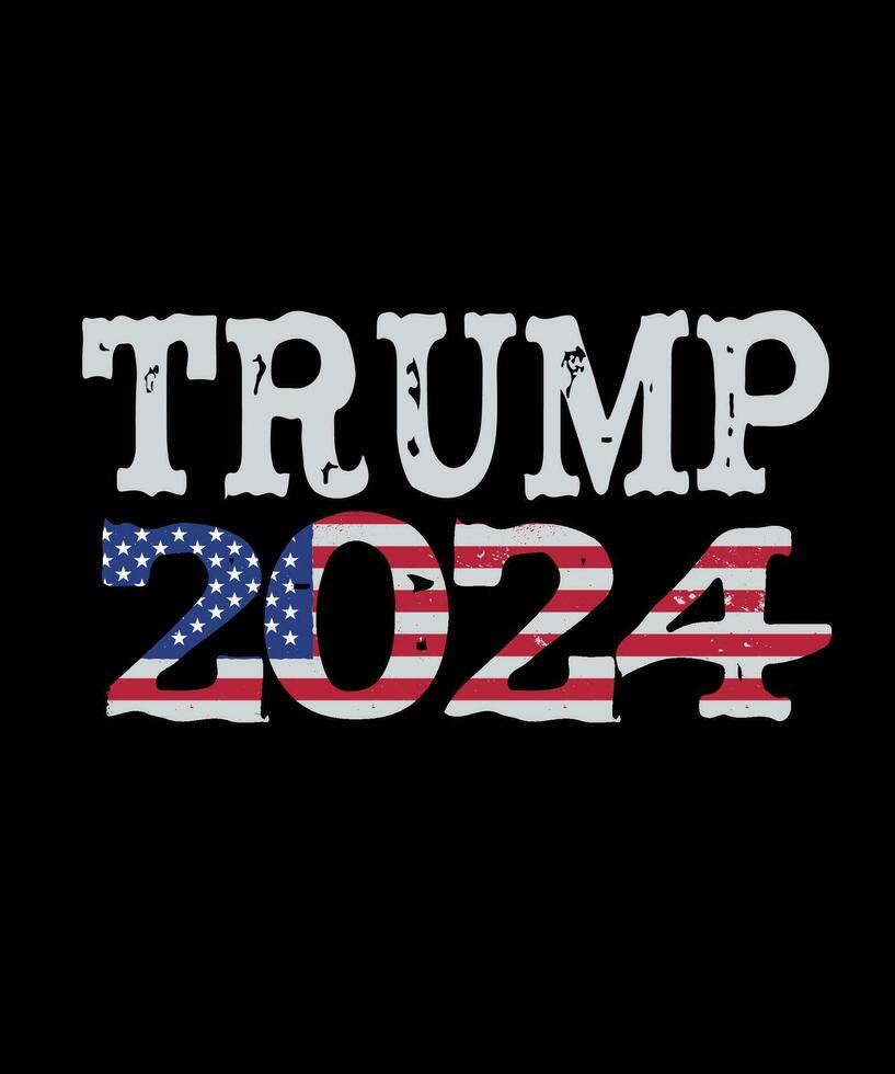 Trumpf 2024 Kampagne Abstimmung Wahlen T-Shirt vektor