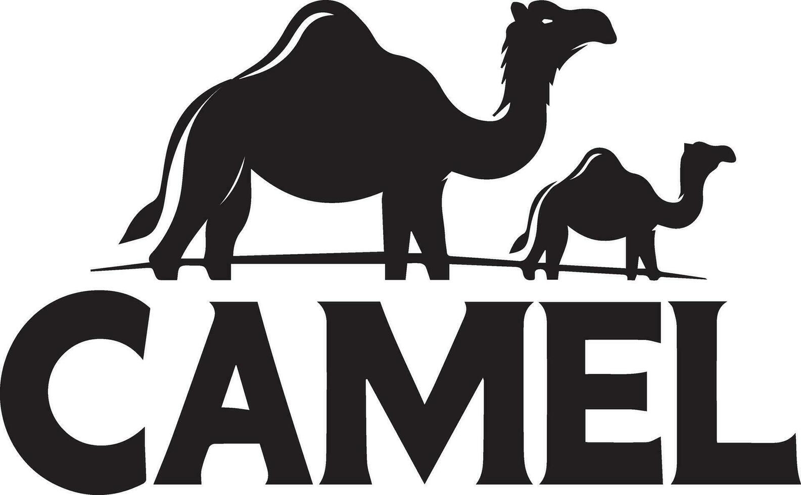 Kamel Logo Vektor Kunst Illustration, Kamel Symbol Vektor Silhouette 6