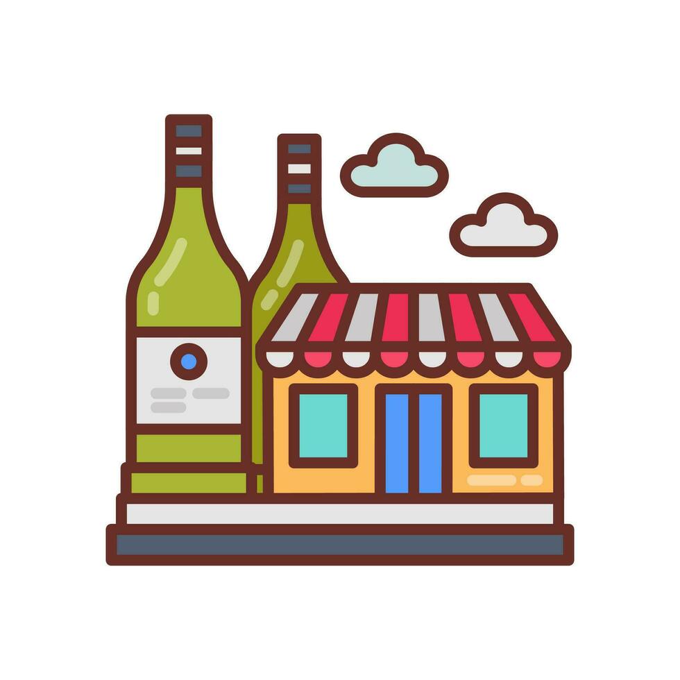 Alkohol Geschäft Symbol im Vektor. Illustration vektor