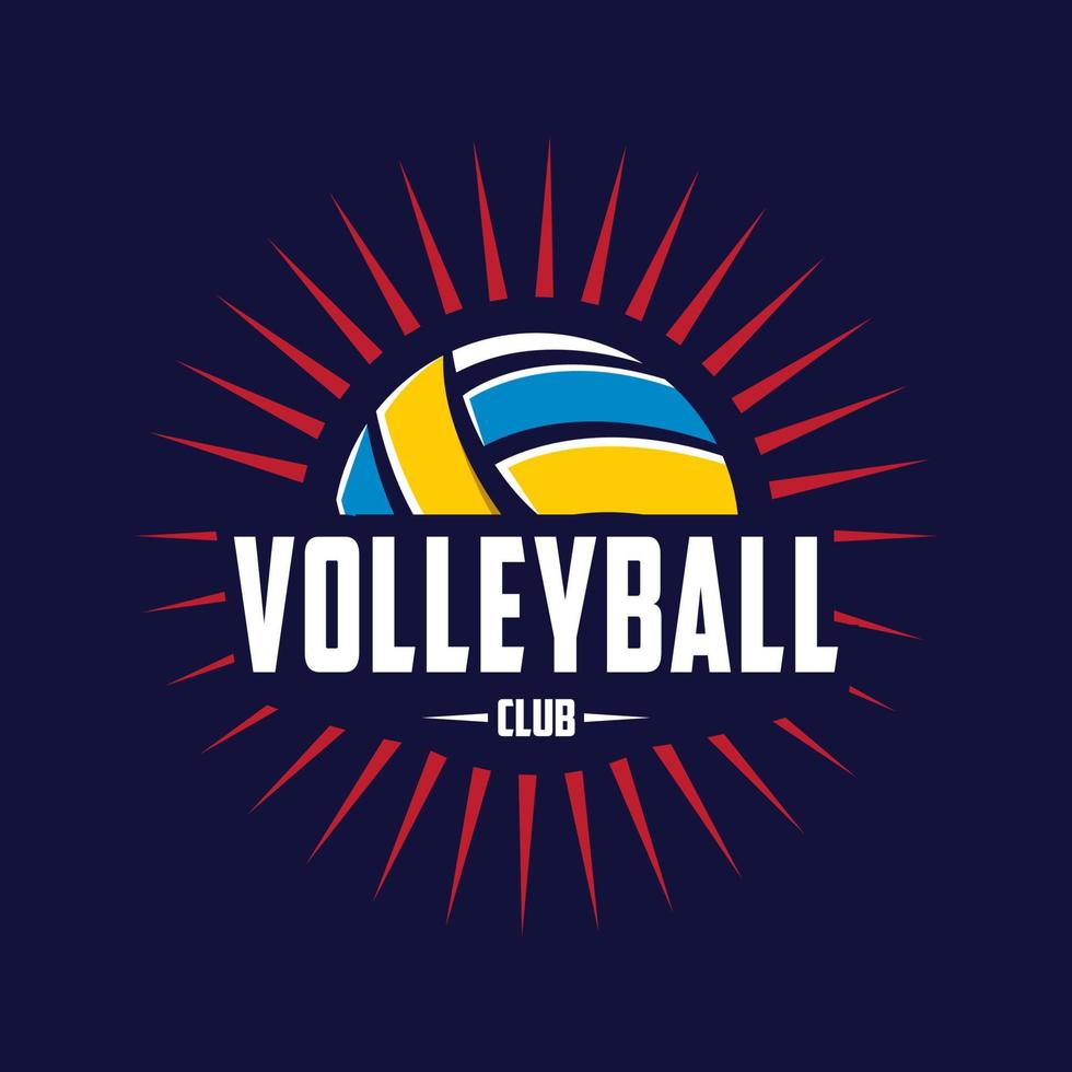 volleyboll logotyp mall vektor