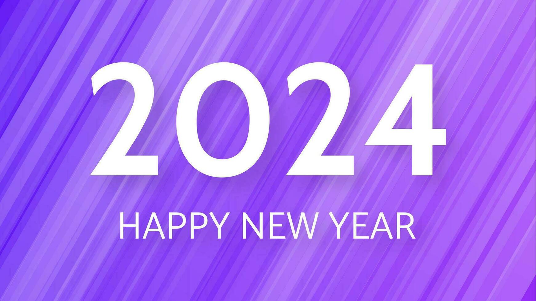 2024 Lycklig ny år på färgrik bakgrund vektor