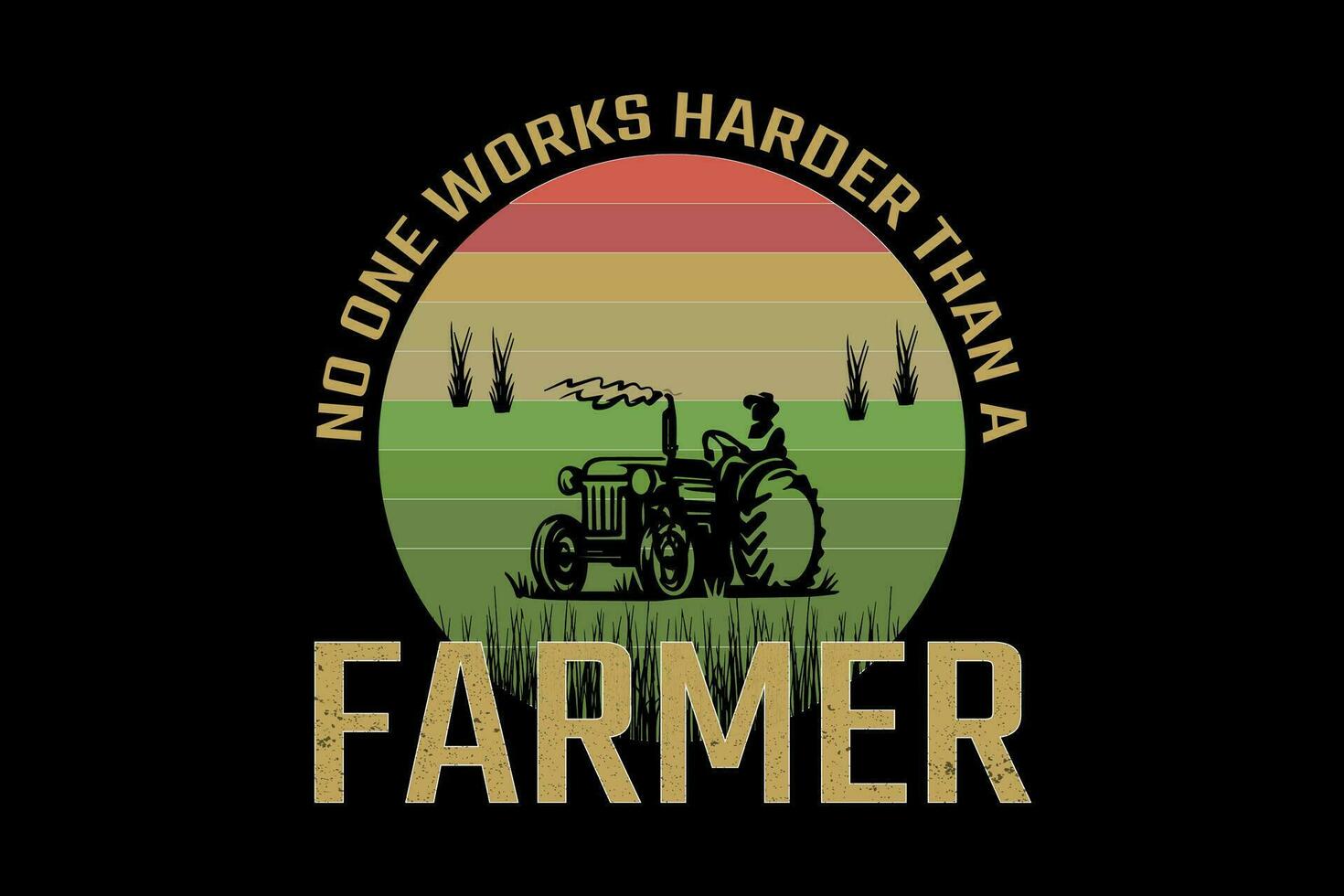 komisch Farmer kreativ t Hemd Design vektor